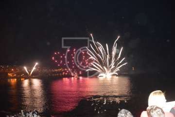 Espectáculo pirotécnico de Melenara (Foto Francisco Javier Santana y TA)